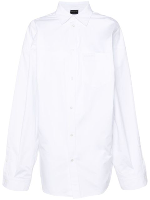 Balenciaga asymmetric poplin shirt Women