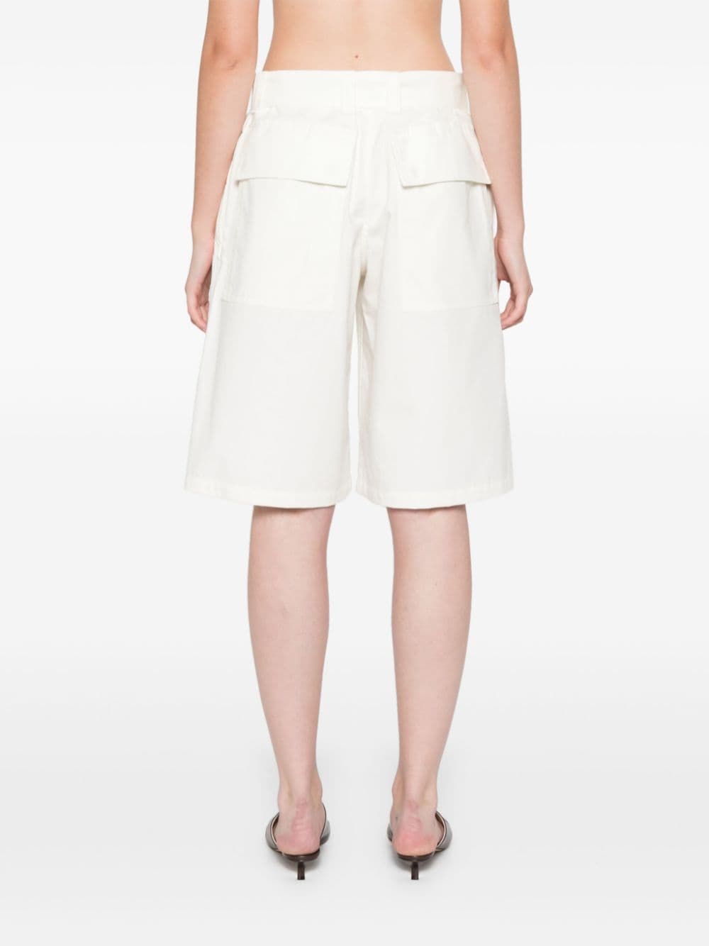 Shop Jil Sander Water-repellent Shorts In Neutrals