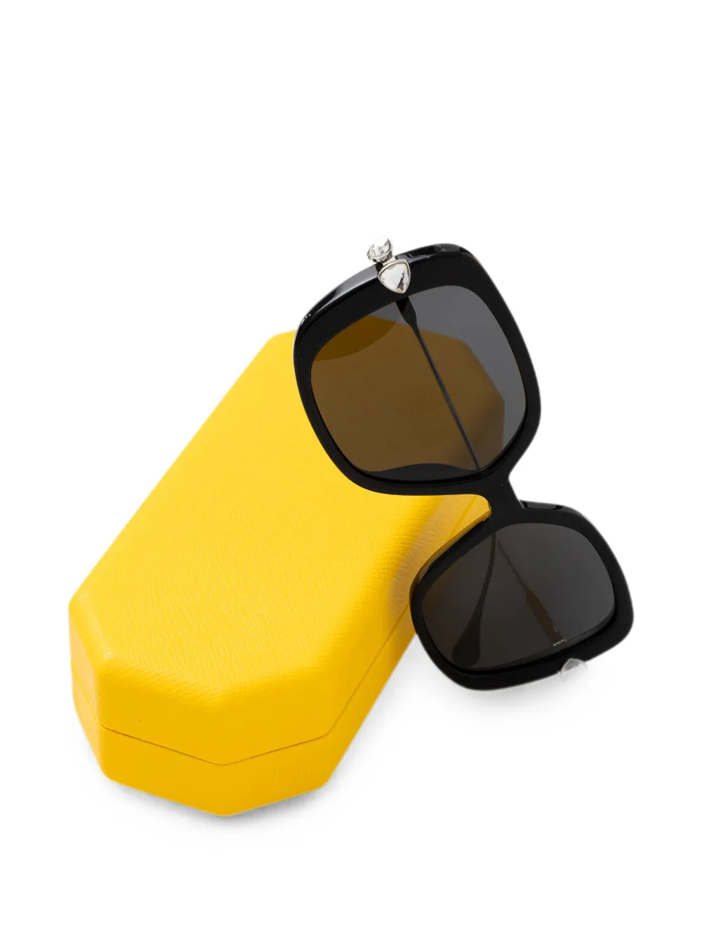 Swarovski Eyewear Zonnebril verfraaid met kristallen Zwart