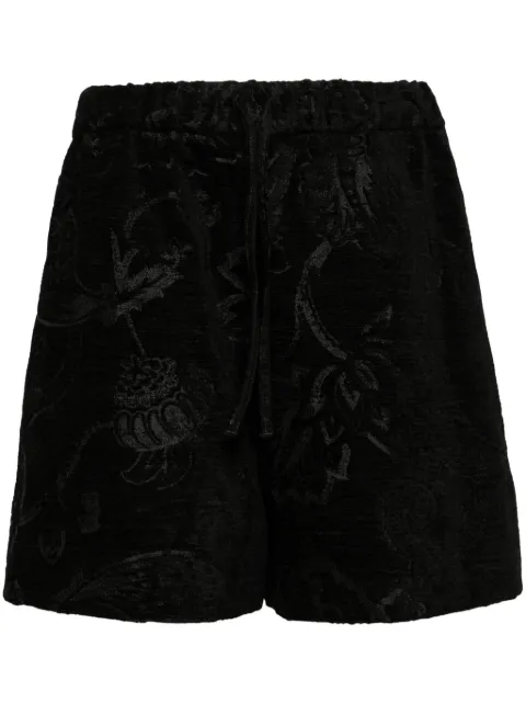 Simone Rocha floral-print jacquard shorts
