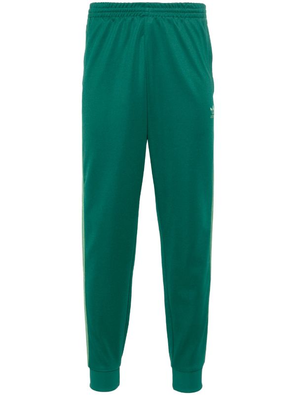 Green striped adidas pants online