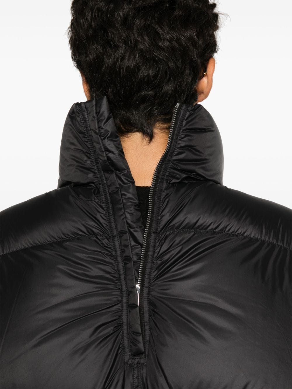 Shop Rick Owens Sail Down Jacket In Black