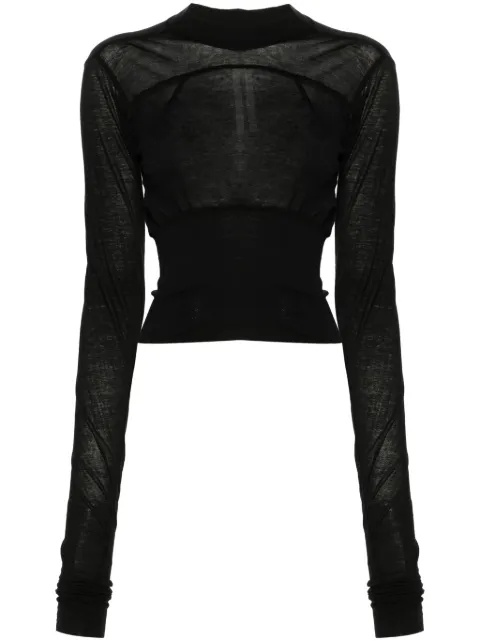 Rick Owens crew-neck cropped T-shirt