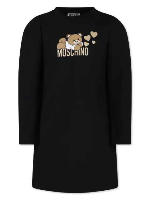 Moschino Kids 로고 프린트 드레스