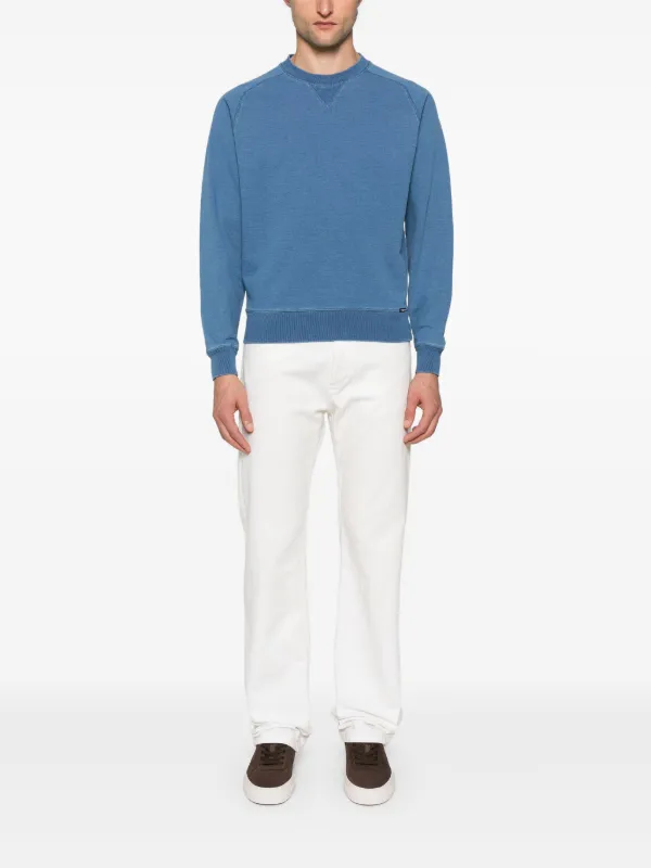 TOM FORD crew-neck Raglan Sweatshirt | Blue | FARFETCH BH