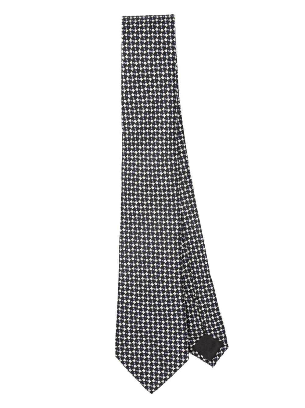geometric-pattern print tie