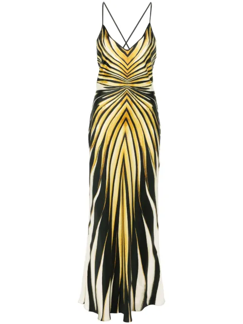 Robe-nuisette à imprimé abstrait - Roberto Cavalli - Modalova