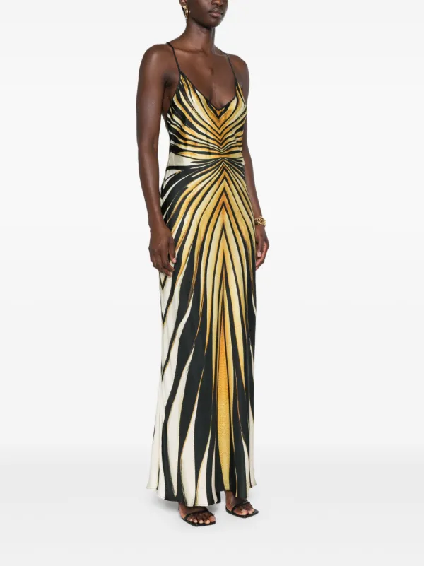 レビューの多い高評価商品特集！ abstract-print Cavalli Roberto Slip FARFETCH | Black | Dress スーツ・フォーマル・ドレス