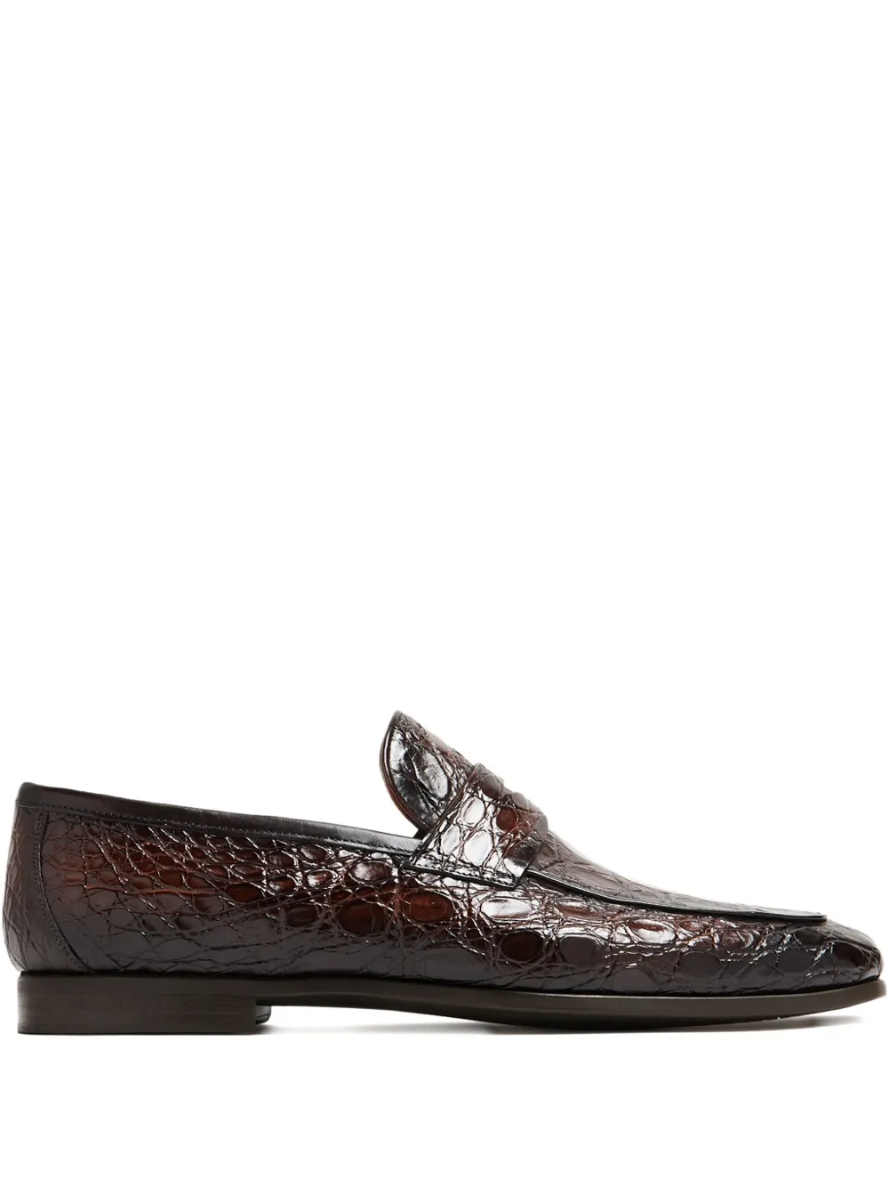 Magnanni leather loafers Brown