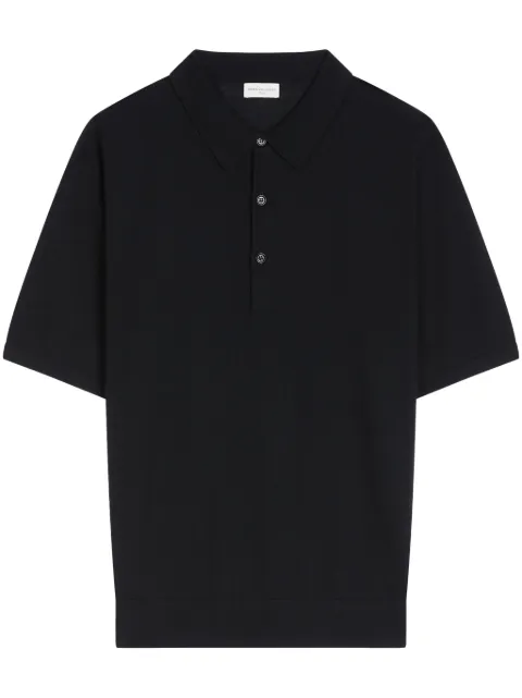 DRIES VAN NOTEN short-sleeve merino-wool polo shirt