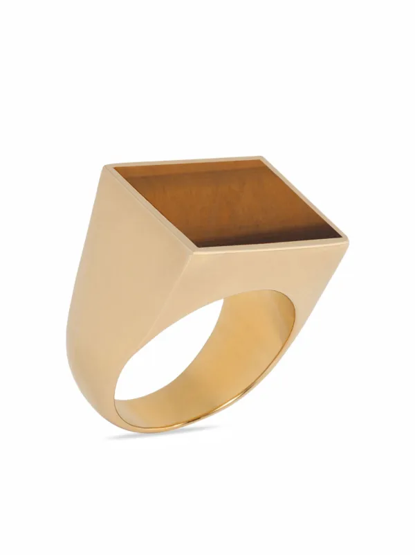 【メーカー再生品】 NOTEN VAN DRIES gemstone-embellished Gold | Ring Signet アクセサリー