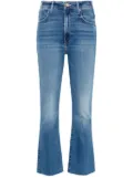 MOTHER The Hustler Ankle Fray mid-rise bootcut jeans - Blue