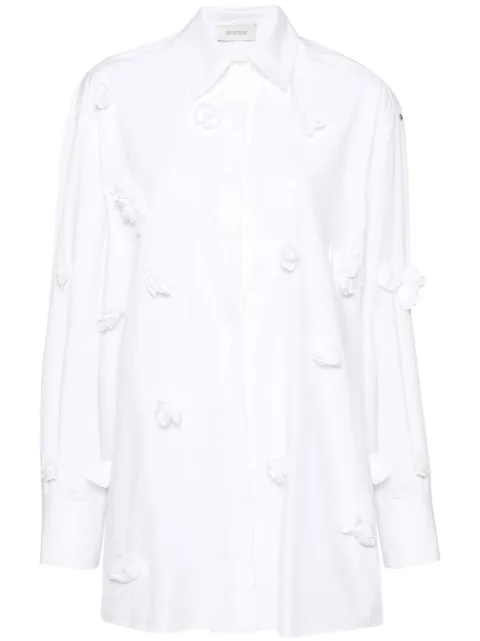 Sportmax floral-appliqué cotton shirt