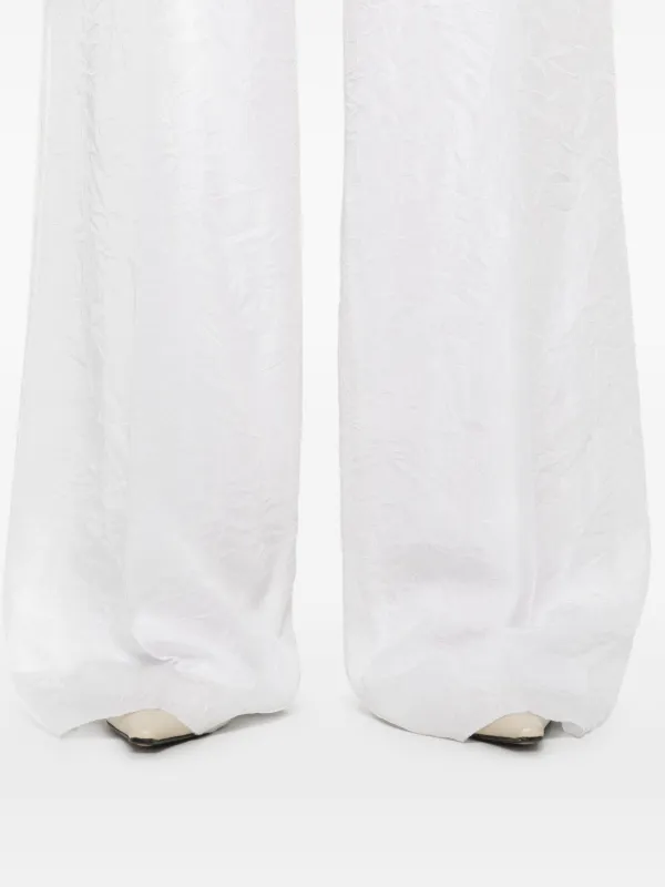 【送料&関税込】Max Mara Laringe Trousers Max Mara Laringe high-waist straight-leg Trousers | White
