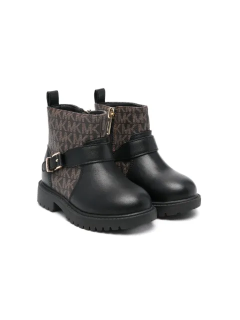 Michael Kors Kids botines con monograma estampado