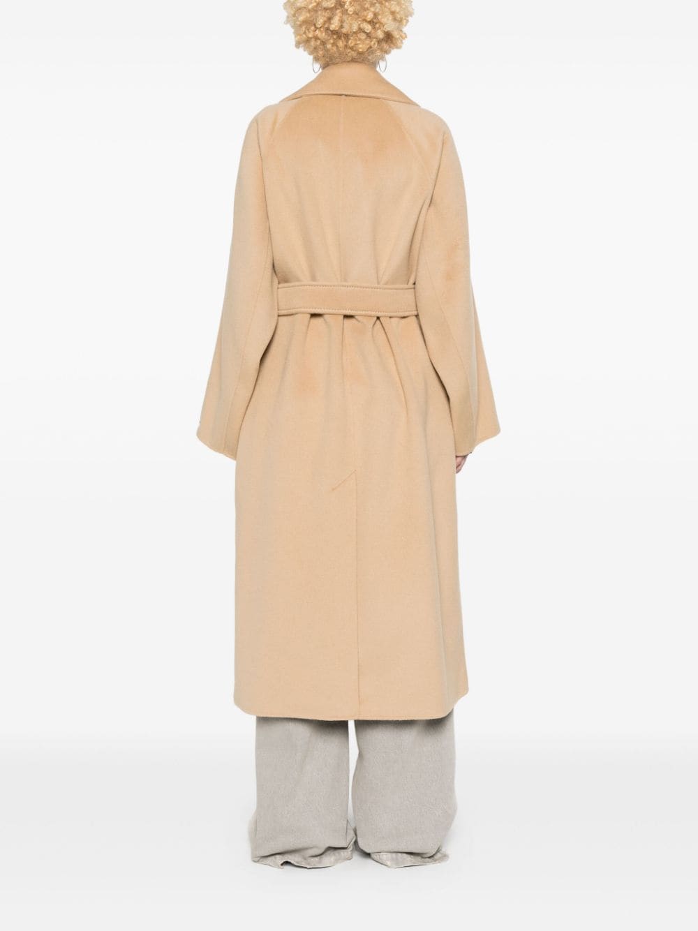 Shop Sportmax Orense Belted Coat In Neutrals