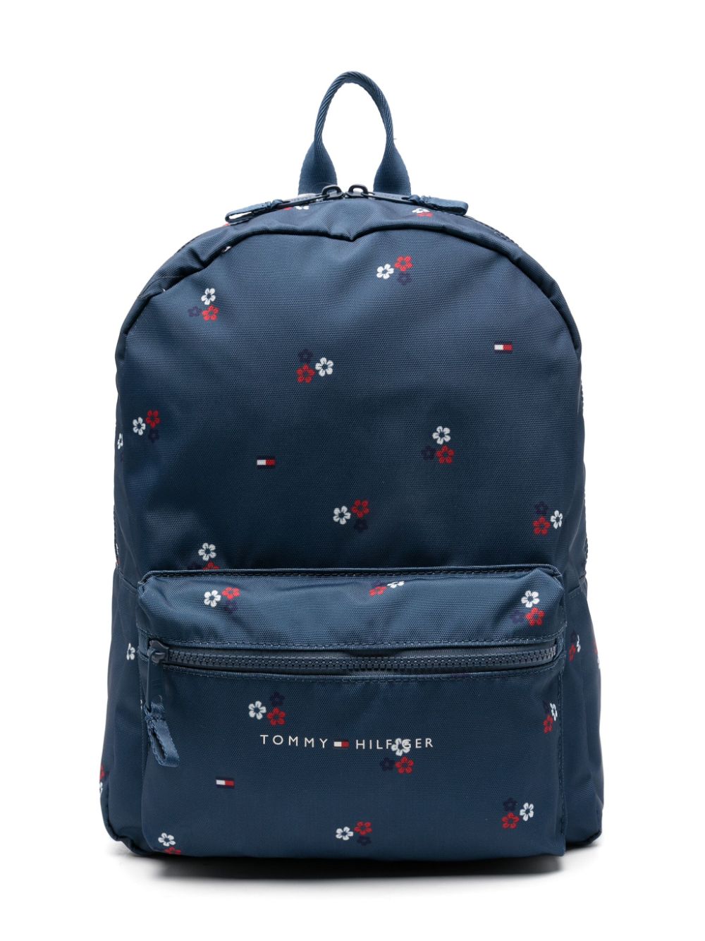 Tommy Hilfiger Junior Kids' Aop Floral-print Backpack In Blue