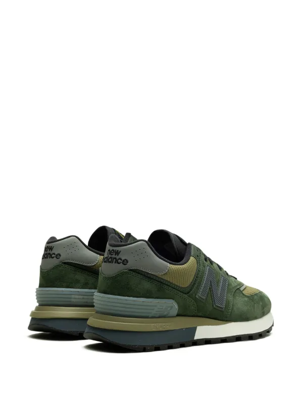 New Balance x Stone Island 574 Legacy Dark Sneakers Green