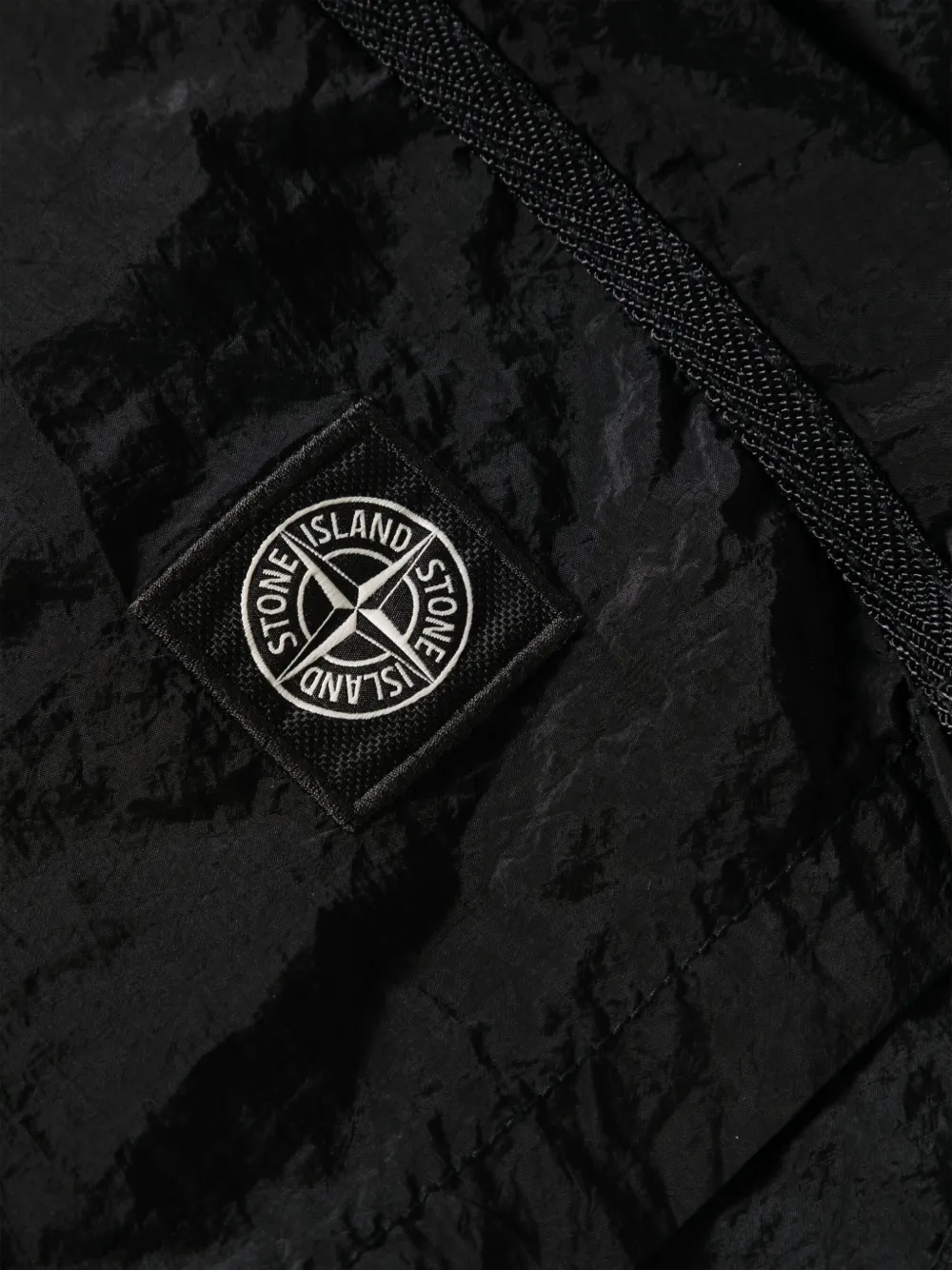 Stone Island Zwembroek met Compass-logopatch Zwart