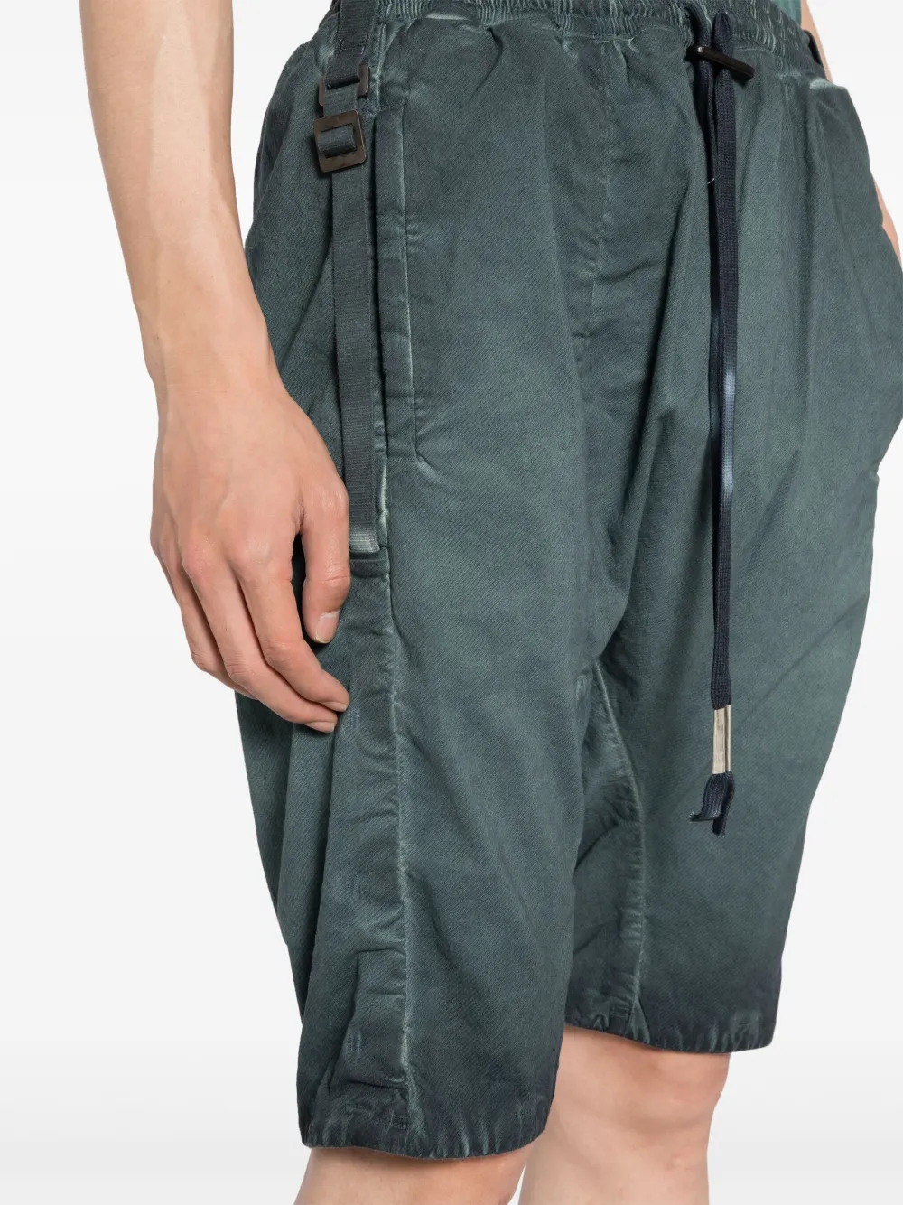 Boris Bidjan Saberi Bermuda shorts met trekkoord Blauw