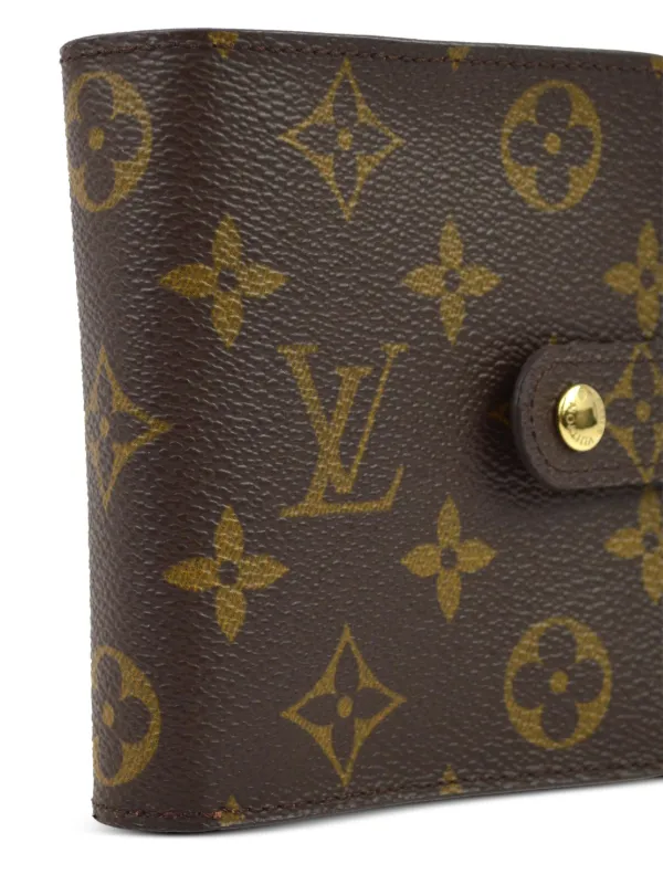 Louis Vuitton Pre Owned 2001 Compact monogram wallet women PVC One Size Brown