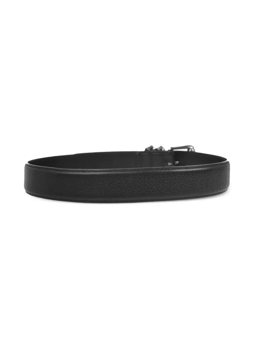 Chrome Hearts 1990-2000s pre-owned Roller leren riem - Zwart
