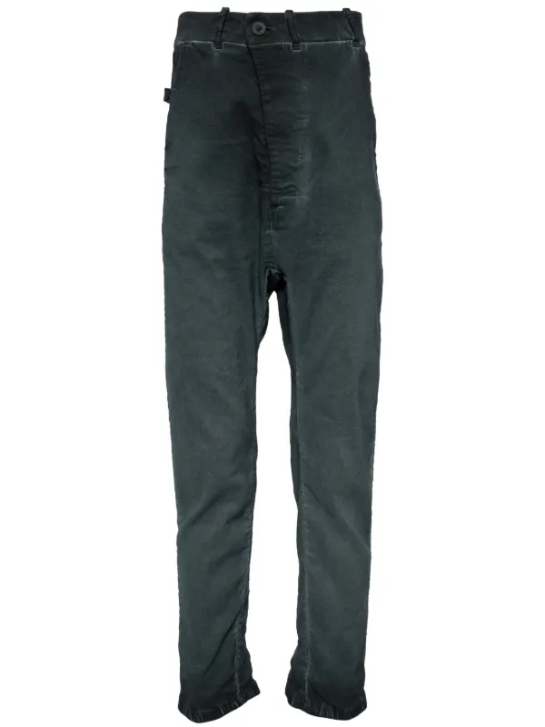 Boris Bidjan Saberi elasticated-cuff inset-pocket Trousers | Blue 