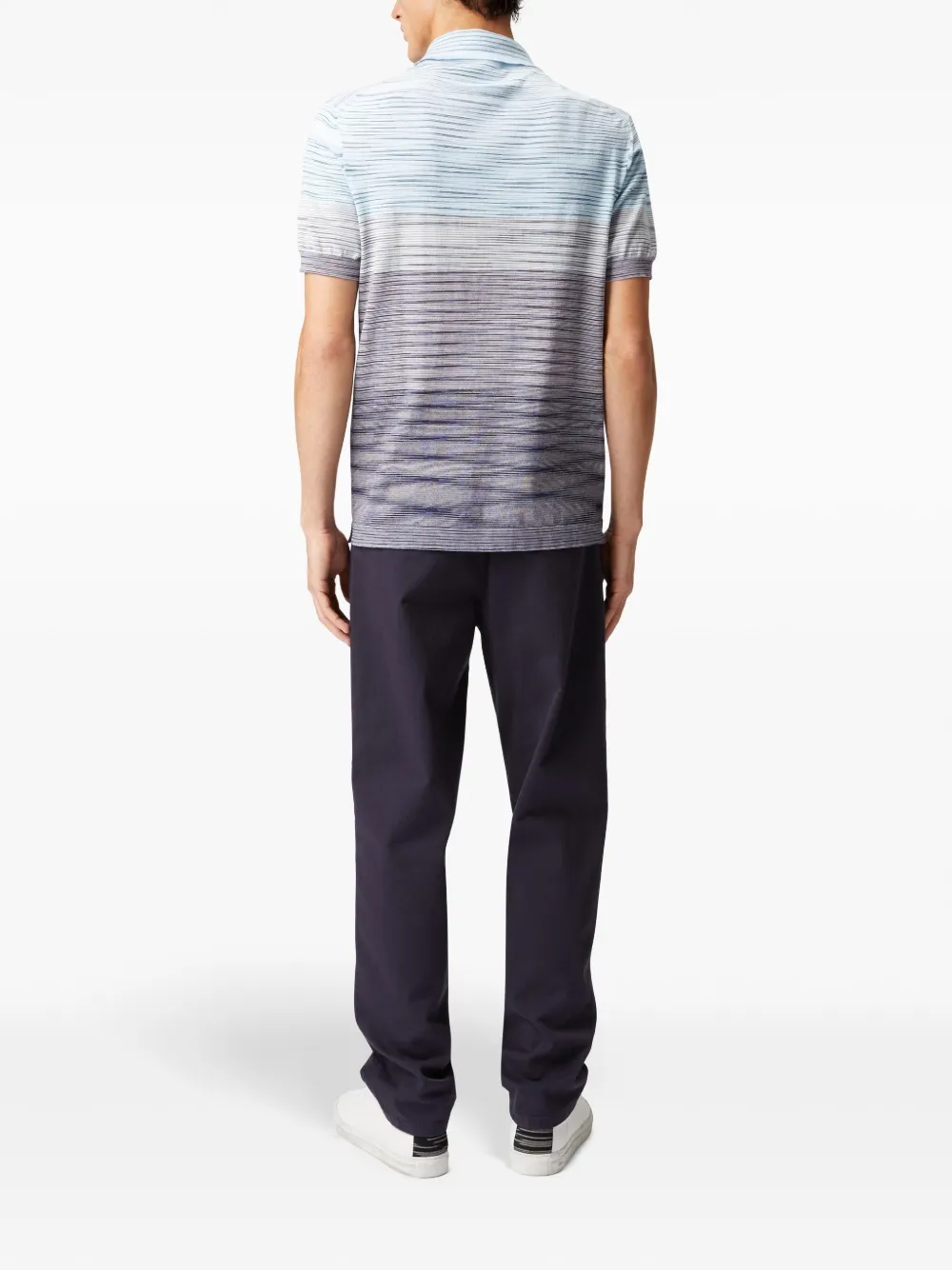 Missoni Dégradé katoenen poloshirt Blauw
