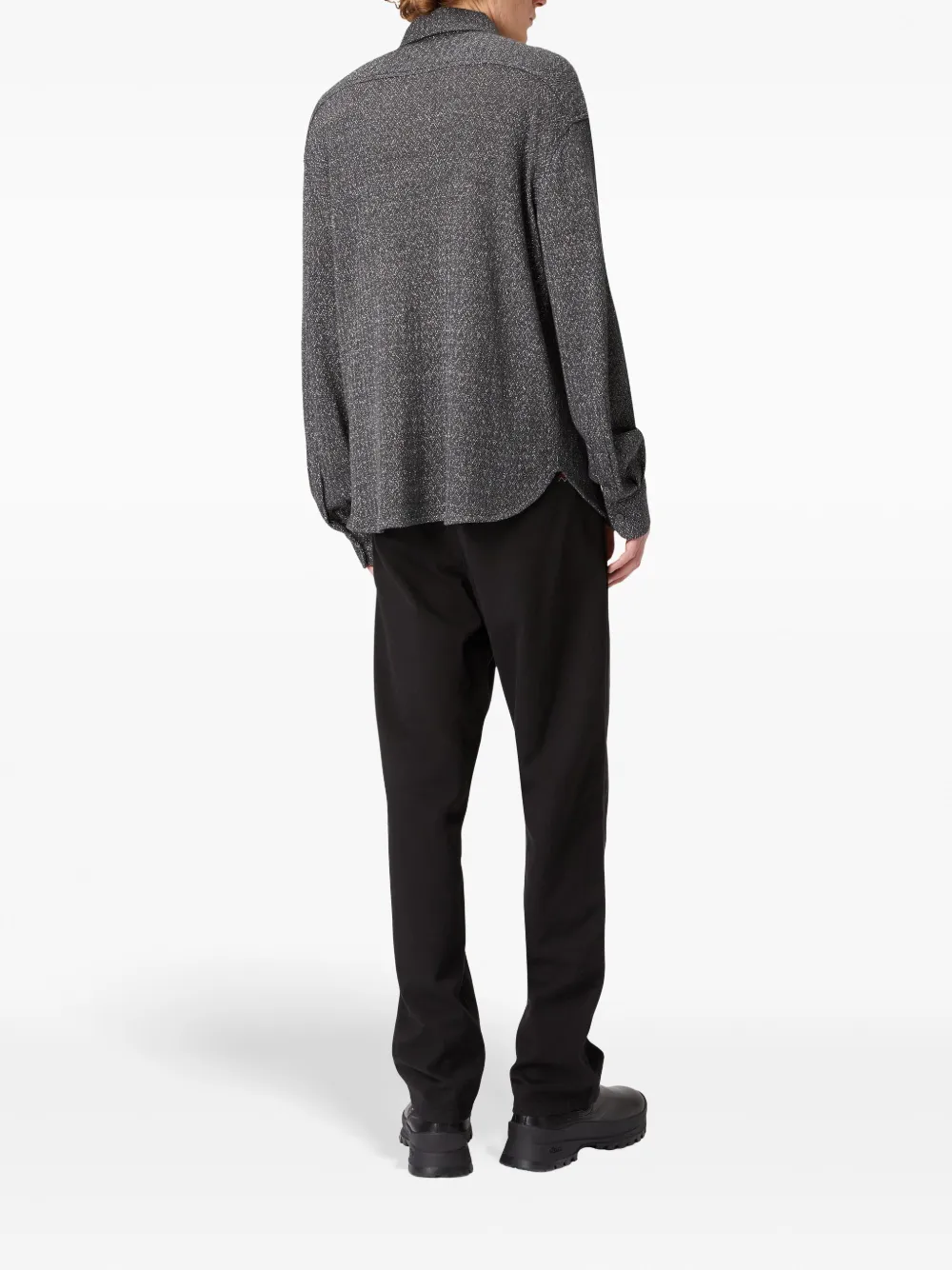 Missoni Geribbeld overhemd met metallic-effect Grijs