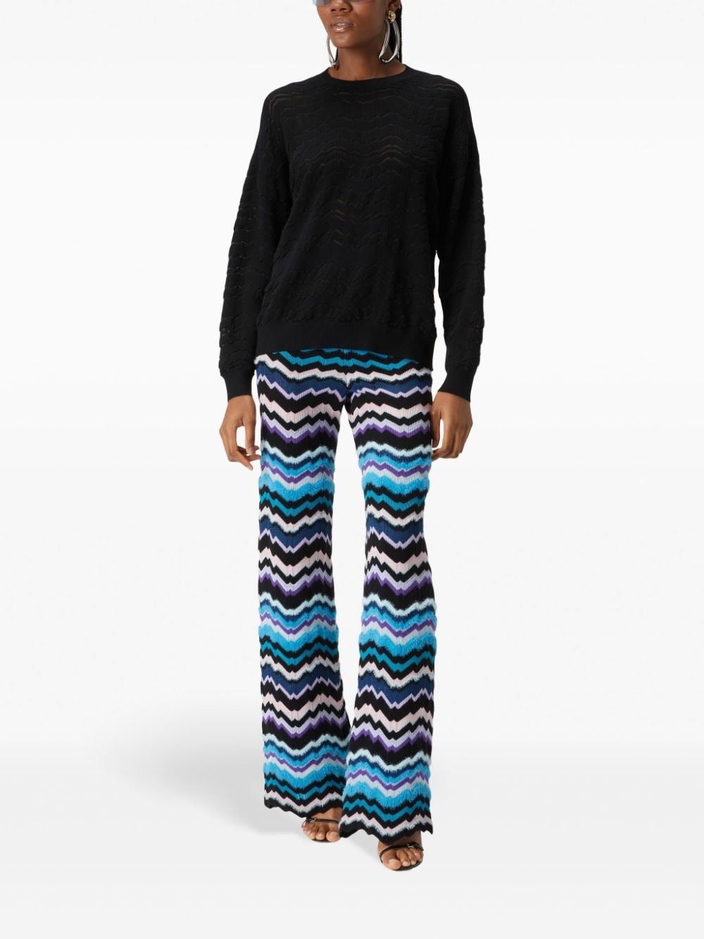 Missoni High waist broek - Blauw