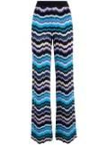 Missoni zigzag high-waisted trousers - Blue