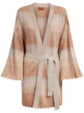 Missoni zigzag Greek pattern cardigan - Orange