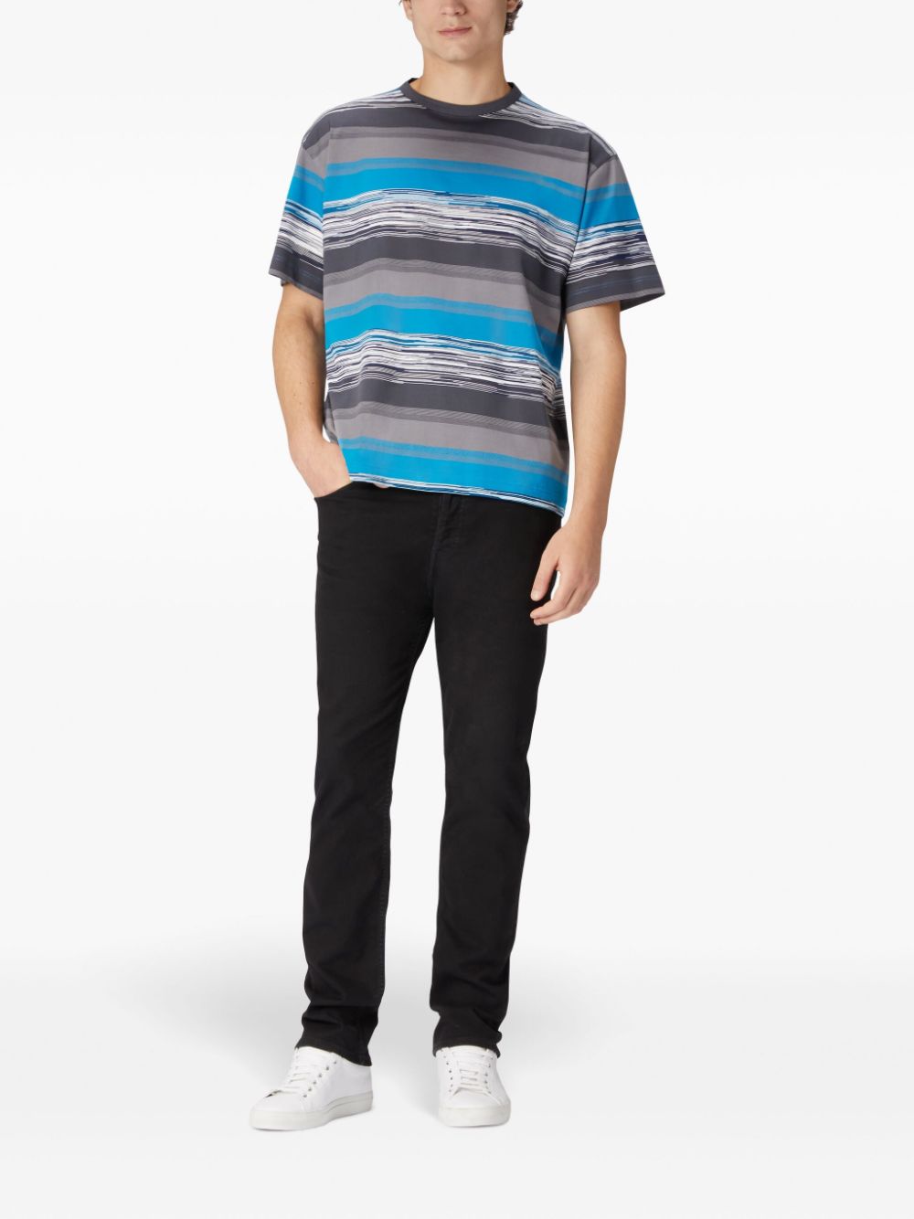 Missoni Gestreept T-shirt - Blauw