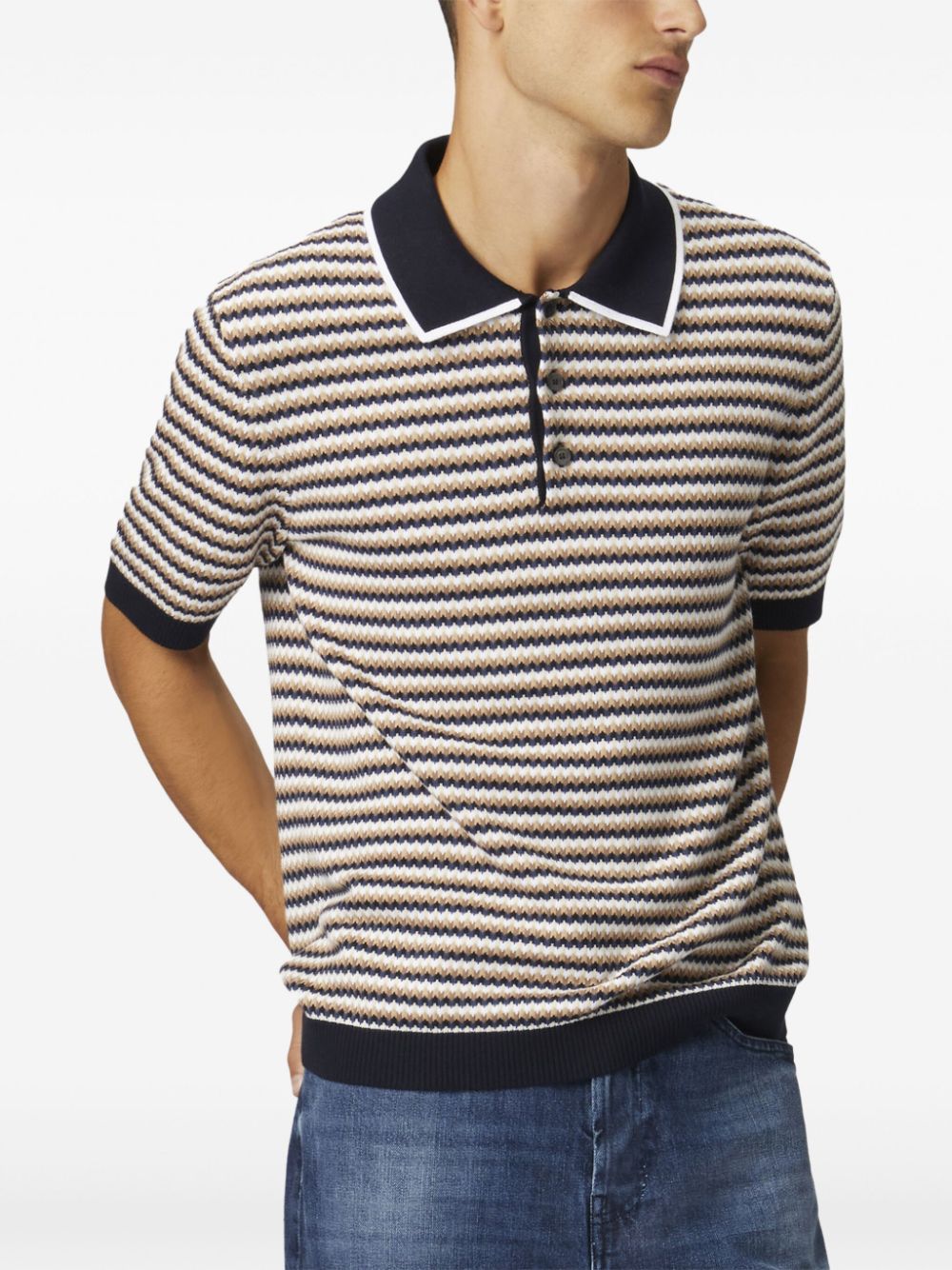 Missoni zigzag polo shirt - Beige