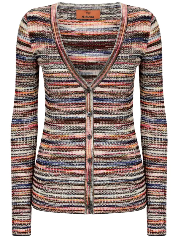 Missoni ストライプ カーディガン | オレンジ | FARFETCH JP