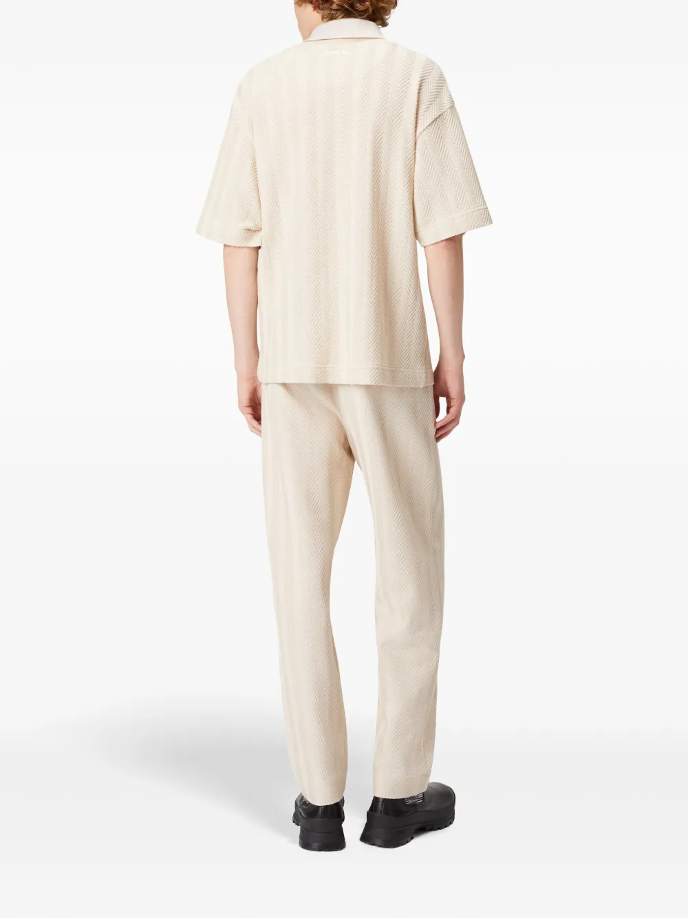 Missoni Gebreid poloshirt met chevron patroon Wit