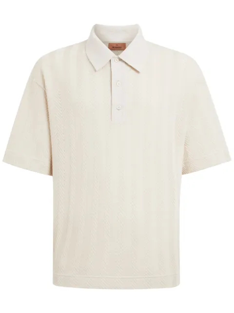 Missoni knitted chevron polo shirt