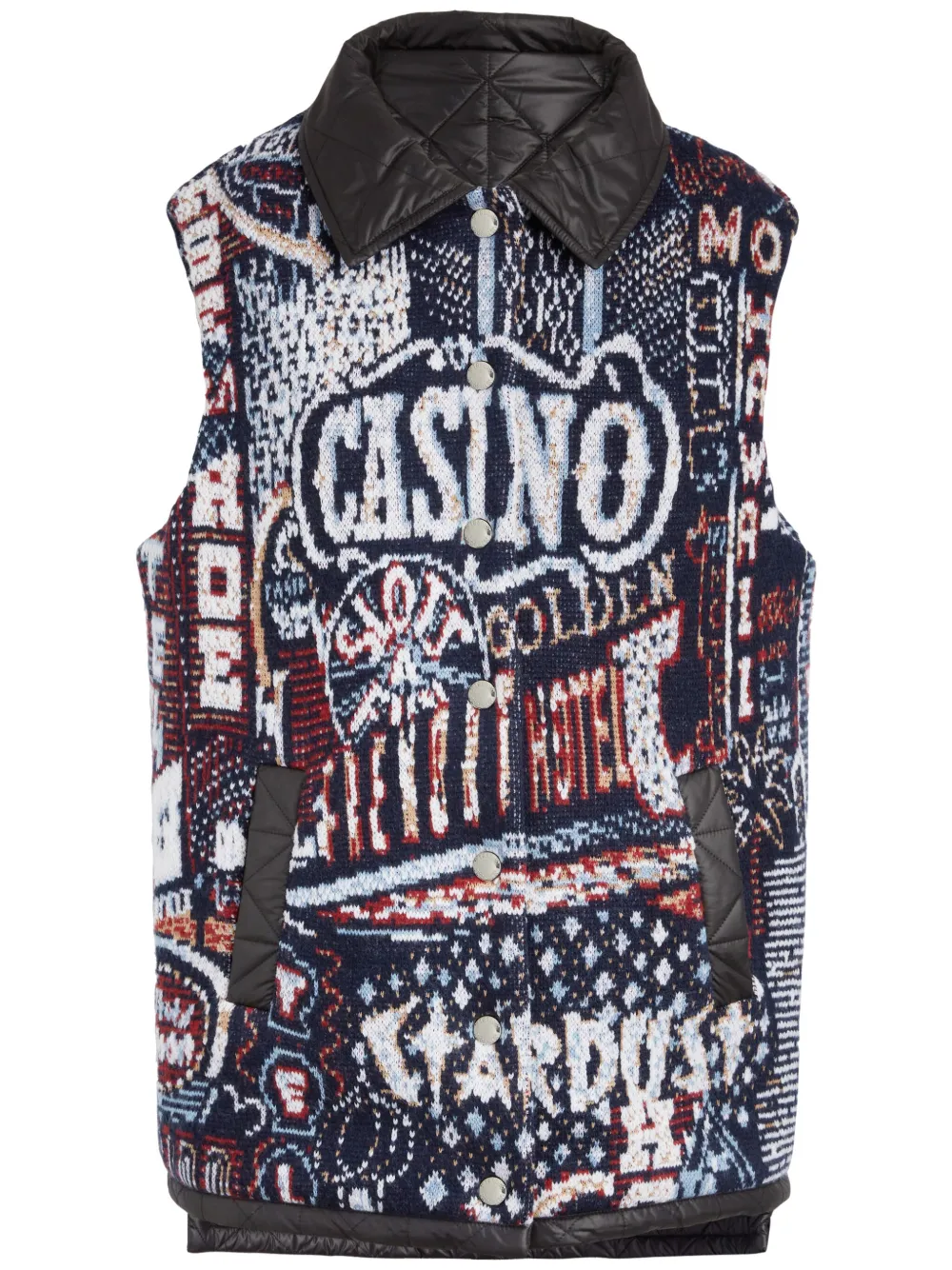Missoni graphic-print knitted vest | Black | Image 1