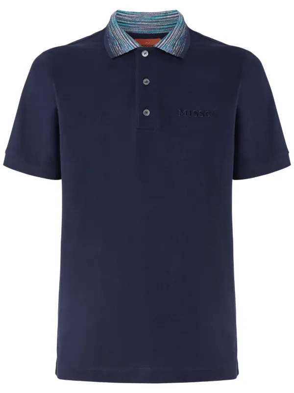 Tシャツ・カットソー MISSONI Embroidered Piquet Polo Shirt MISSONI 'Space-Dye Piqué Knit Stripe' Men's Designer 100