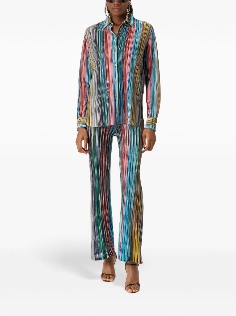 Missoni striped flared trousers - Blauw