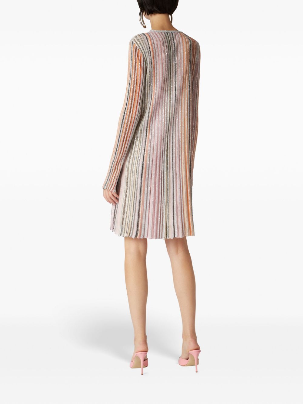 MISSONI SEQUIN-EMBELLISHED PLEATED DRESS 