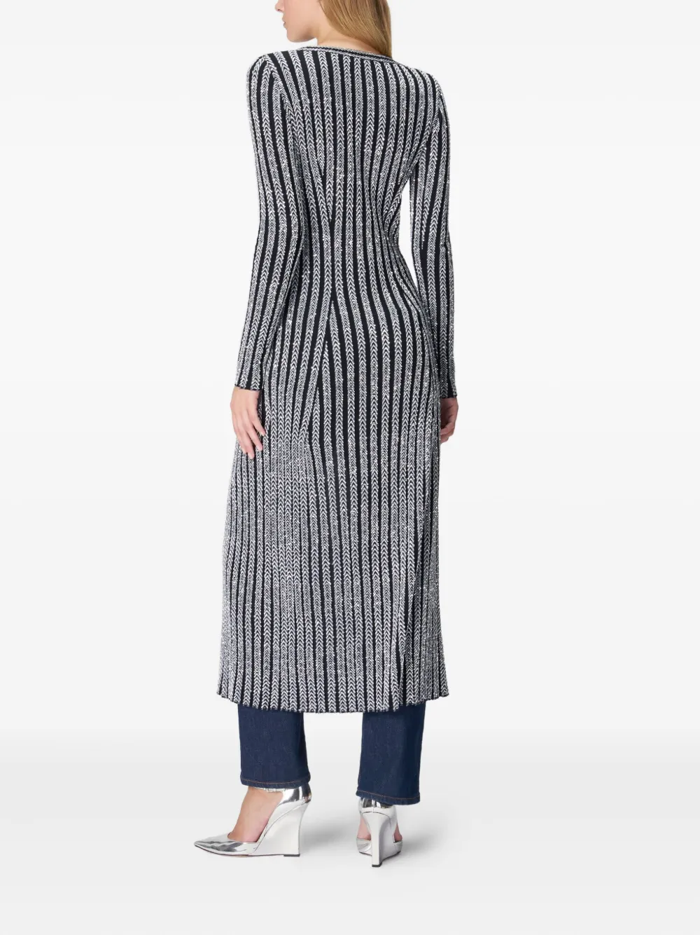 Missoni Gestreept vest met knoop Zwart