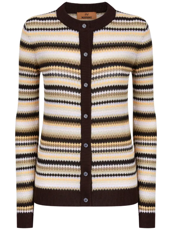 MISSONI ストライプ ニットカーディガン MISSONI✨ストライプニットカーディガン