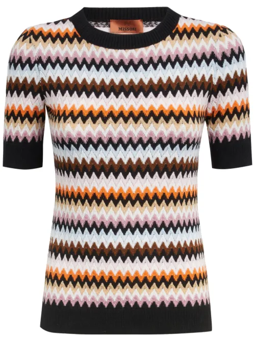 Haut en maille à motif zigzag - Missoni - Modalova