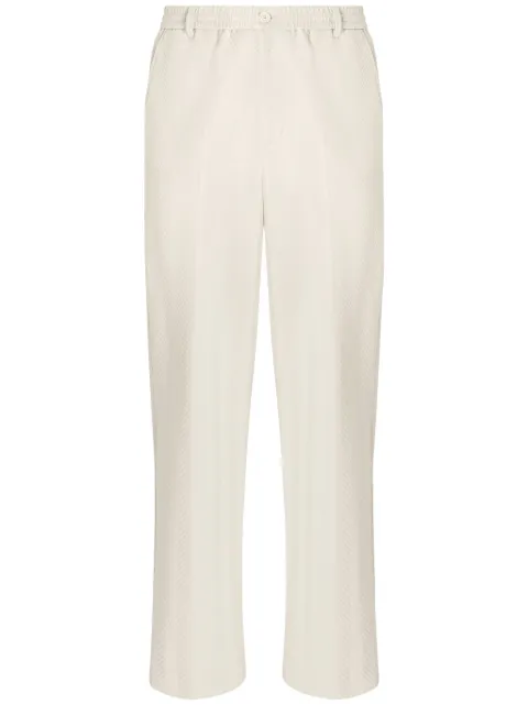 Missoni zigzag-woven crochet-knit trousers
