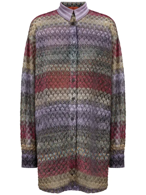 Missoni lamé knitted shirt