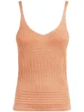 Missoni metallic knitted tank top - Orange