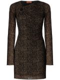 Missoni gathered tulle mini dress - Brown