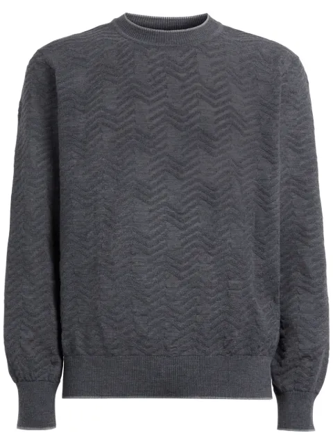 Missoni chevron crew-neck jumper