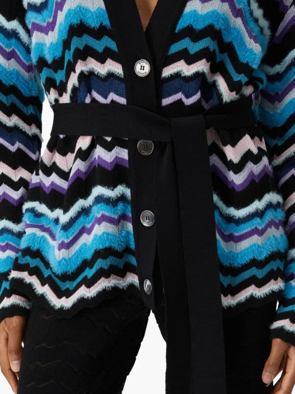 Missoni Belted Cardigan Blue FARFETCH PH